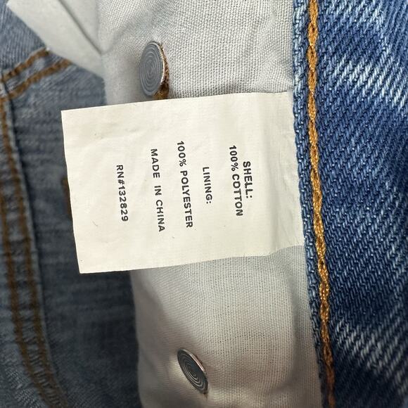 super down cut off button fly jean shorts size 26 - Picture 8 of 9